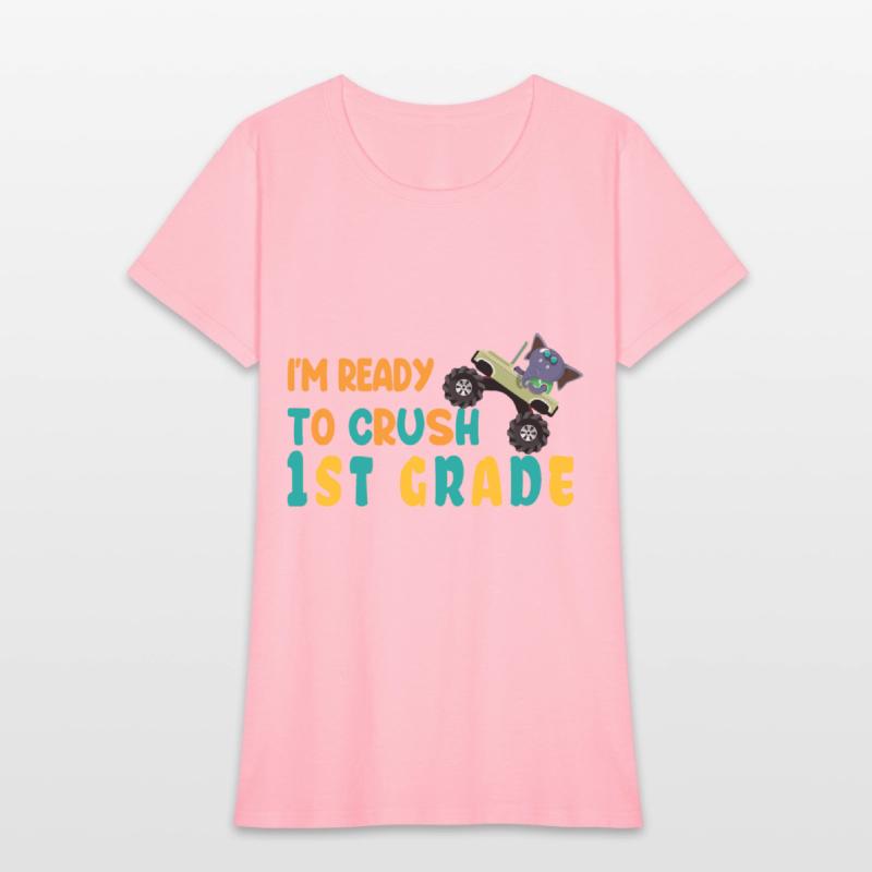 i'm ready to crush 1st grade Back to School Boys