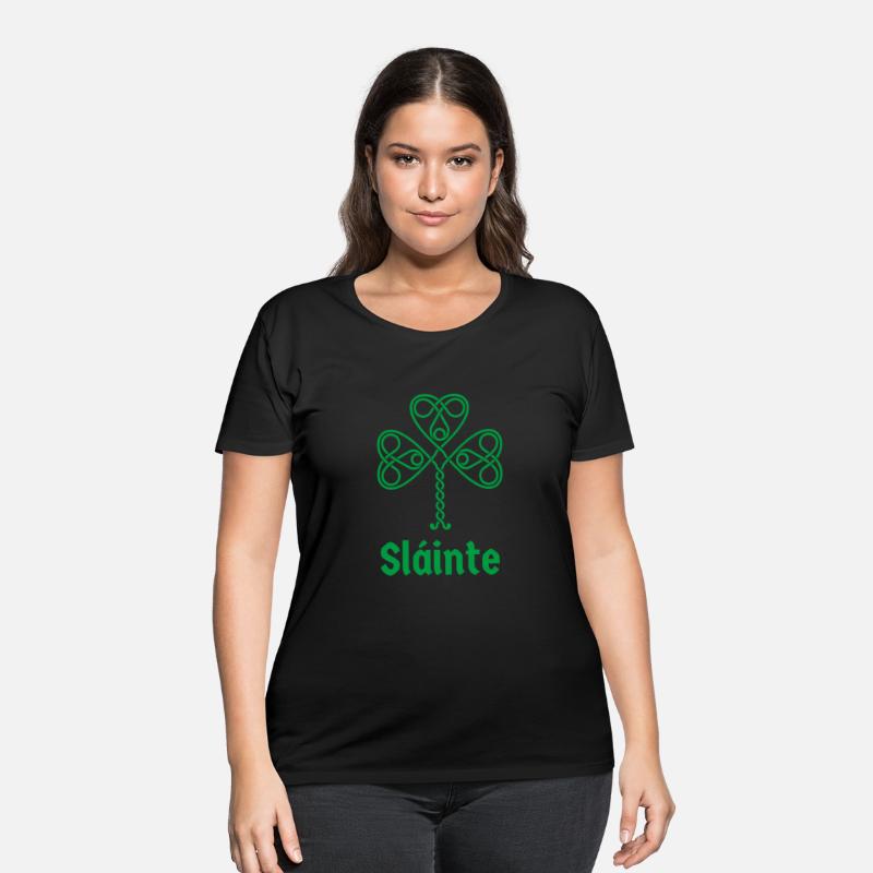 Ireland Slainte Irish Green Shamrock Celtic Knot G