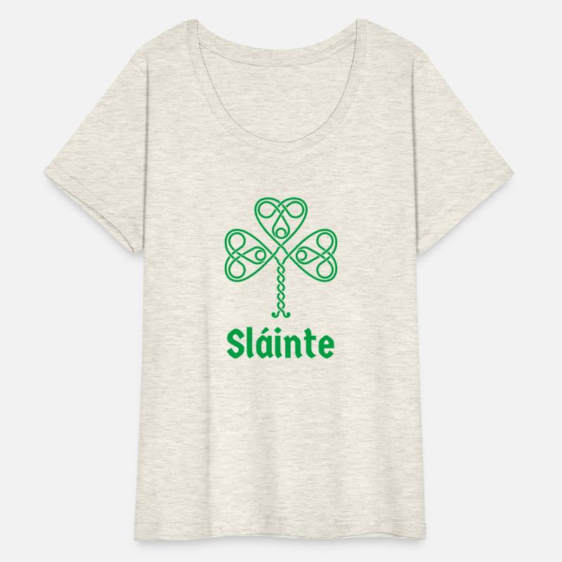 Ireland Slainte Irish Green Shamrock Celtic Knot G