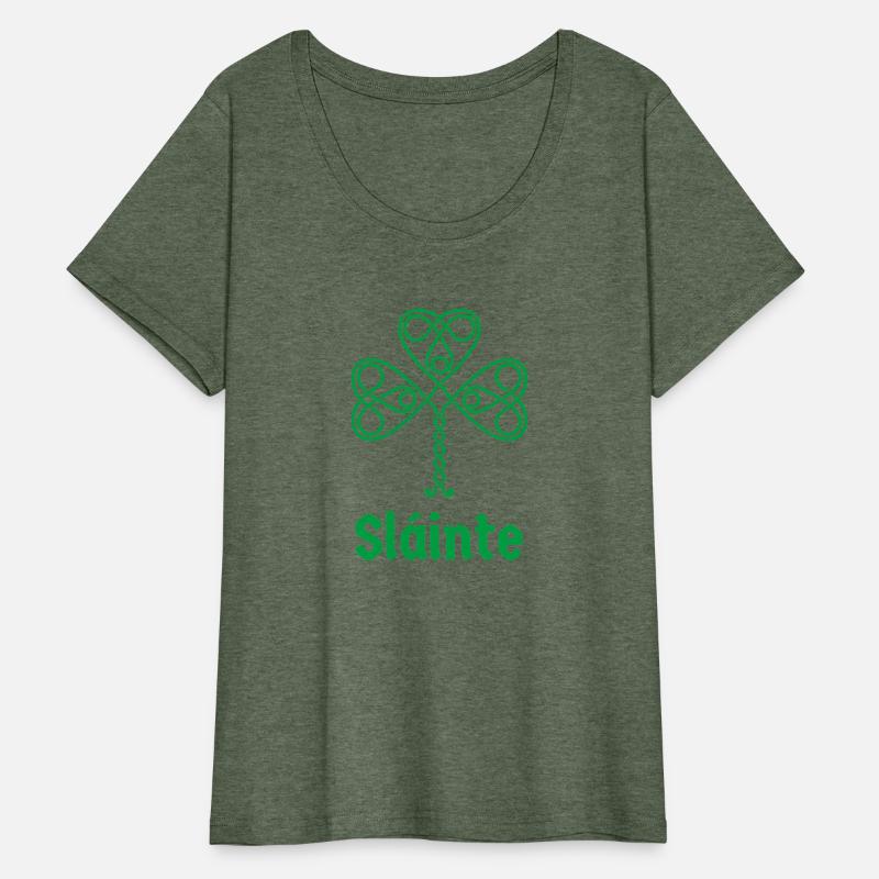 Ireland Slainte Irish Green Shamrock Celtic Knot G