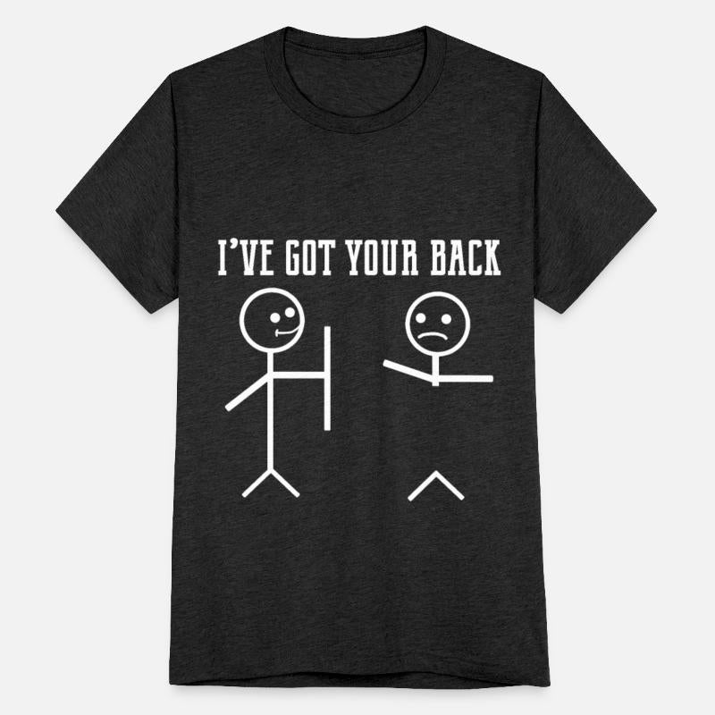 I've got your back - stick figure
