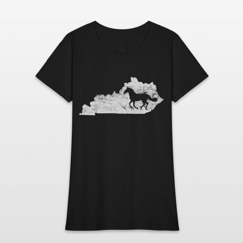 Kentucky Map Horse Kentucky