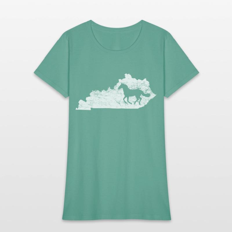 Kentucky Map Horse Kentucky