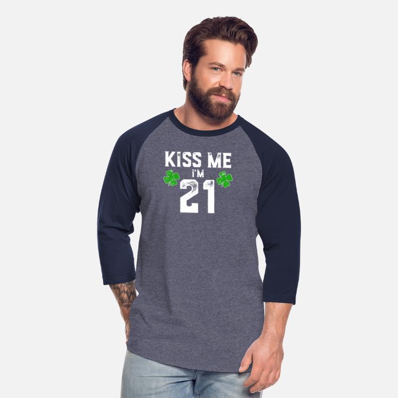 Kiss Me I'm 21 Shirt St Pattys Day Birthday Gift