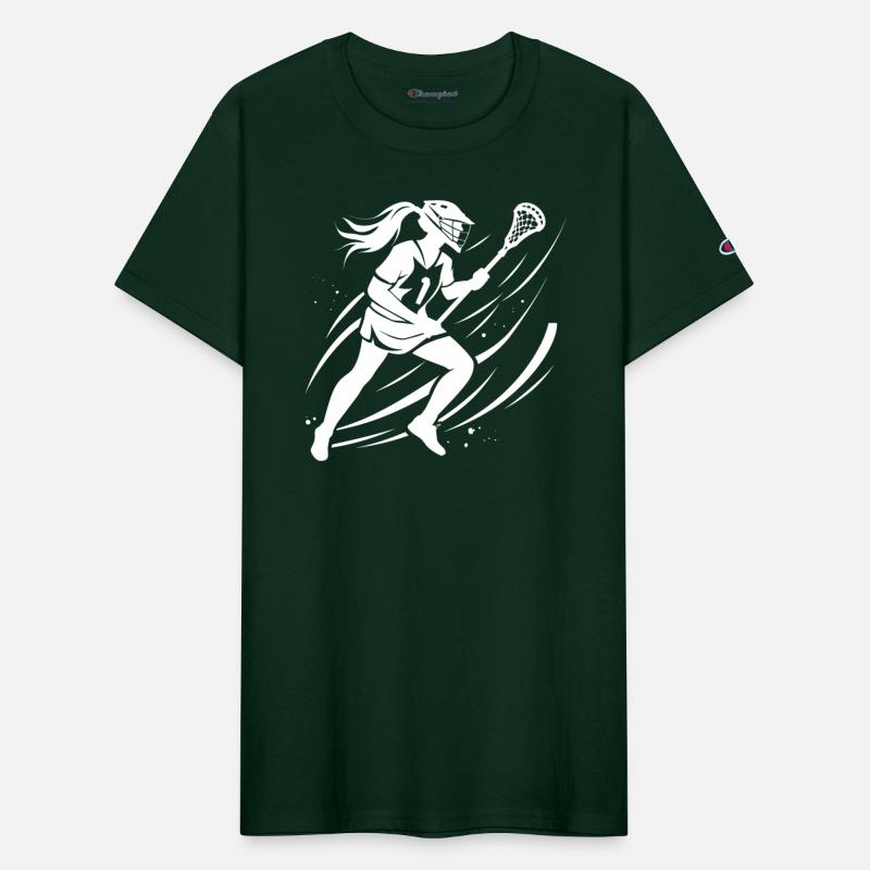 Lacrosse Girl Drawing