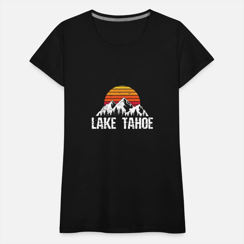 Lake Tahoe Vintage Mountain Sun Distressed Gift