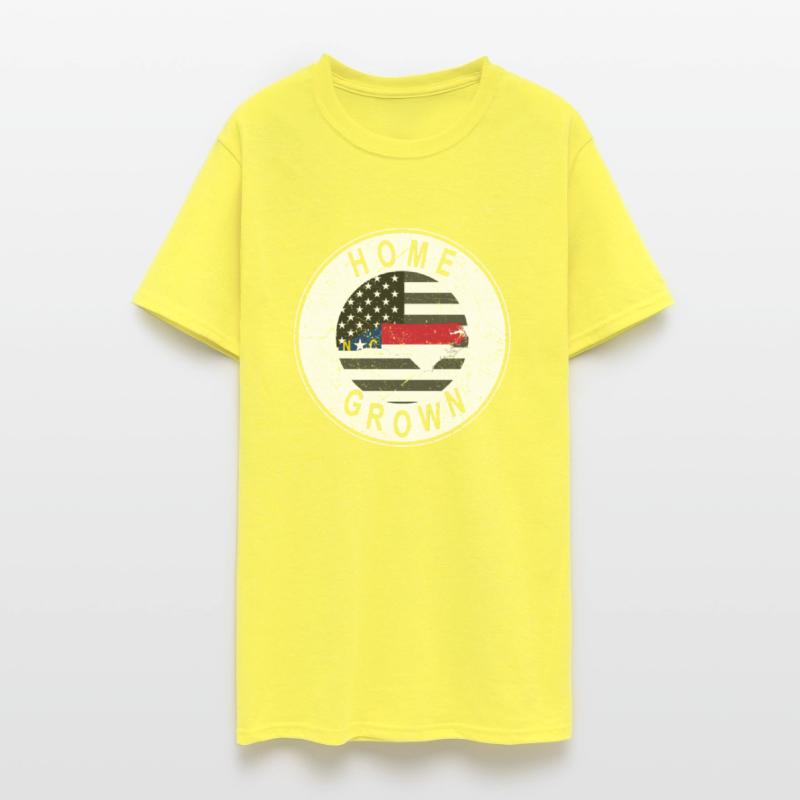 Land Map America US Flag Home Grown North Carolina