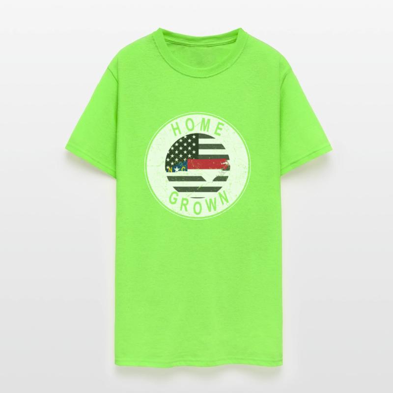 Land Map America US Flag Home Grown North Carolina