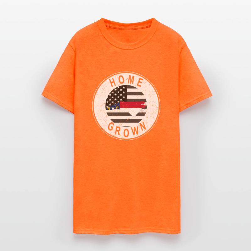 Land Map America US Flag Home Grown North Carolina