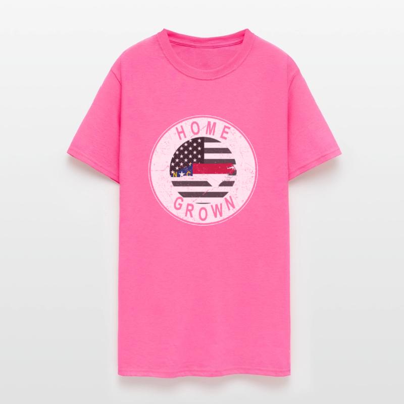 Land Map America US Flag Home Grown North Carolina