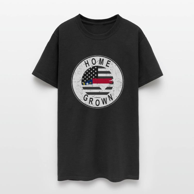 Land Map America US Flag Home Grown North Carolina