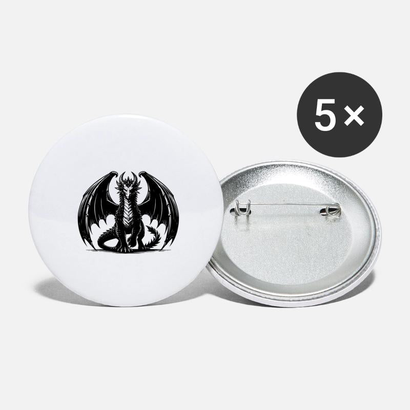 Large Proud Dragon With Wings Tattoo Style