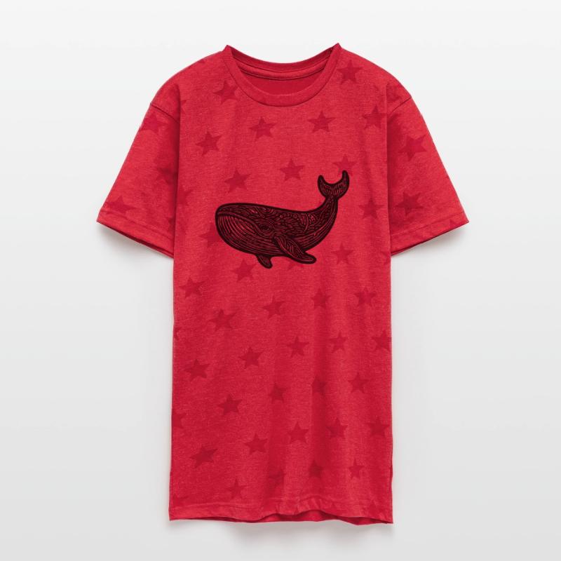 Large Swimming Whale Vintage Sea Animal