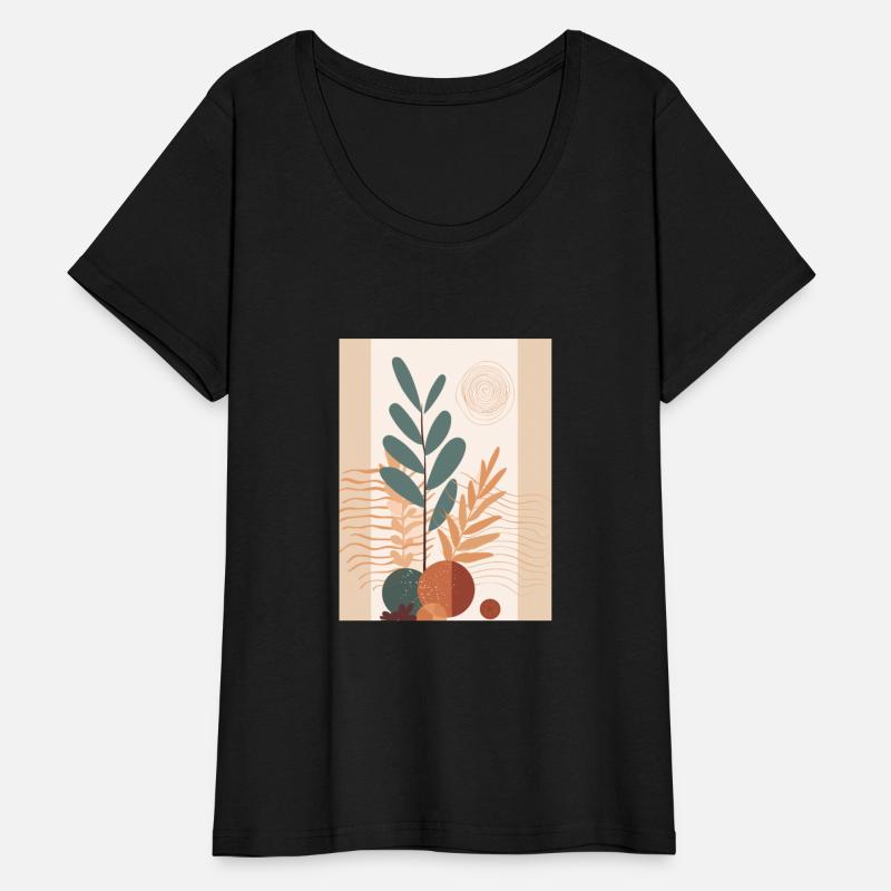 Leafy Elegance Mid Century Leaf Illustration