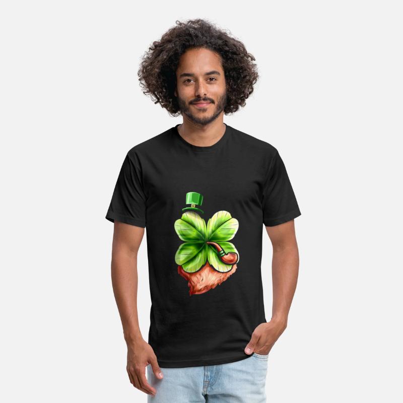 Leprechaun Shamrock With Pipe, Hat And Beard St