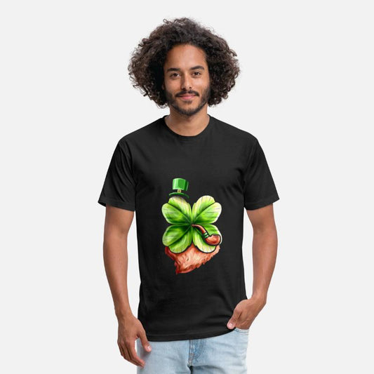 Leprechaun Shamrock With Pipe, Hat And Beard St