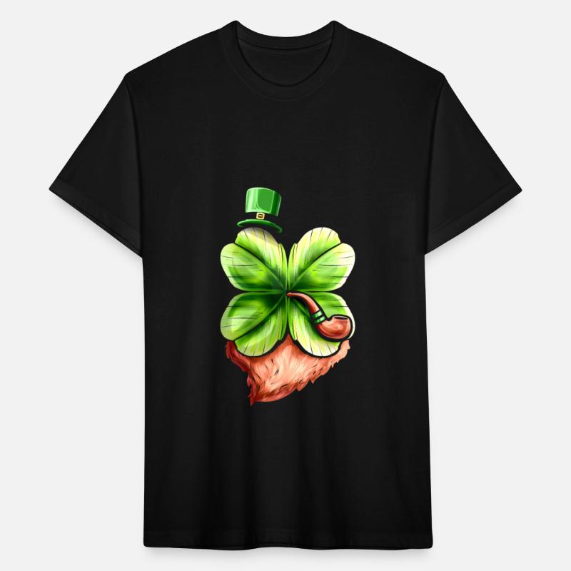 Leprechaun Shamrock With Pipe, Hat And Beard St