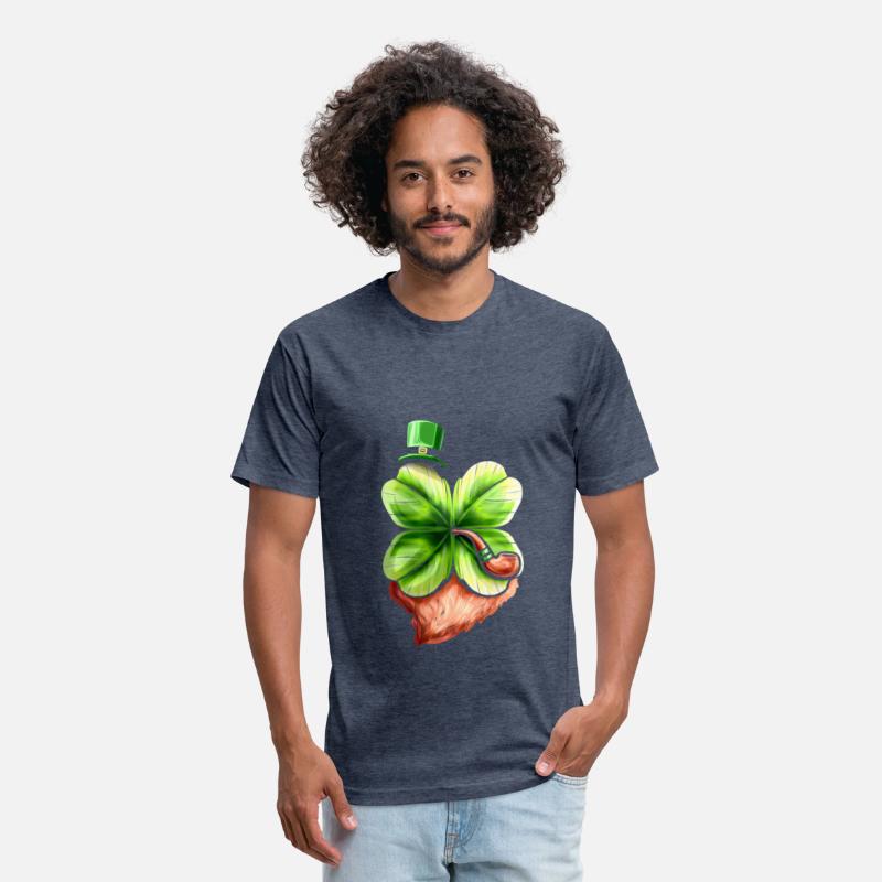 Leprechaun Shamrock With Pipe, Hat And Beard St