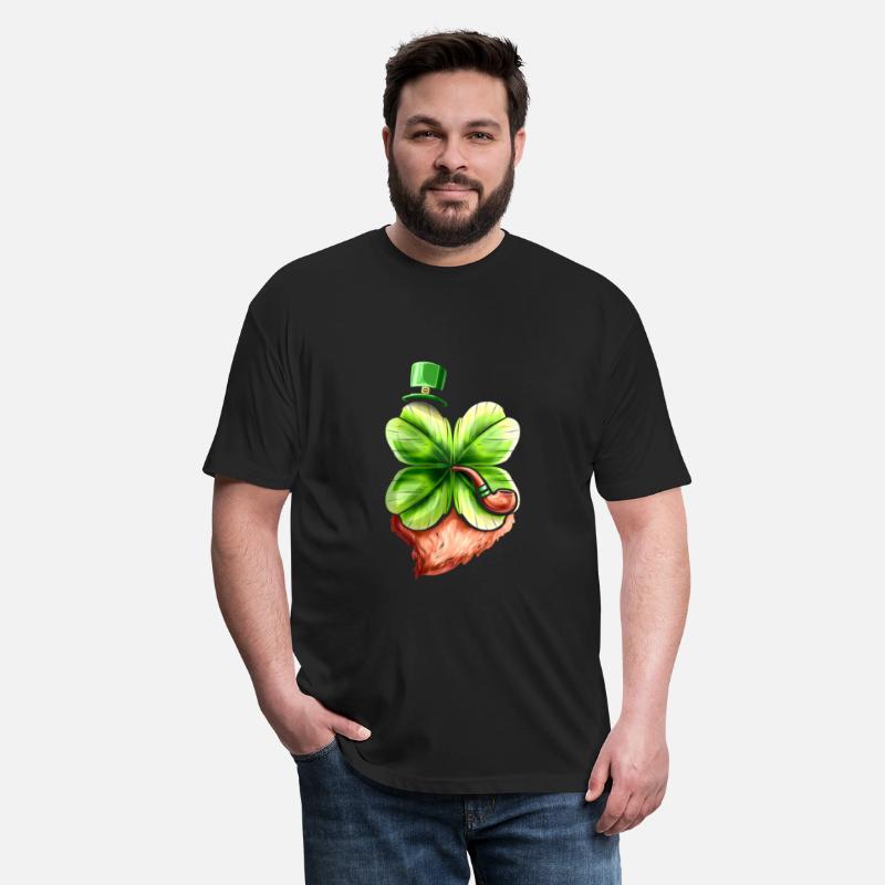 Leprechaun Shamrock With Pipe, Hat And Beard St