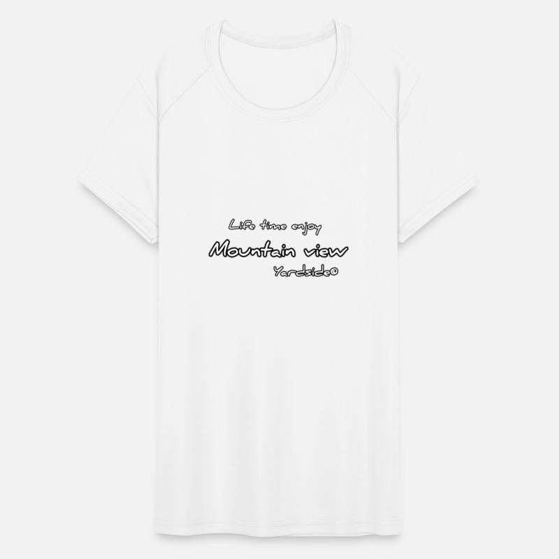 Life time enjoy Mountain view Yardside font