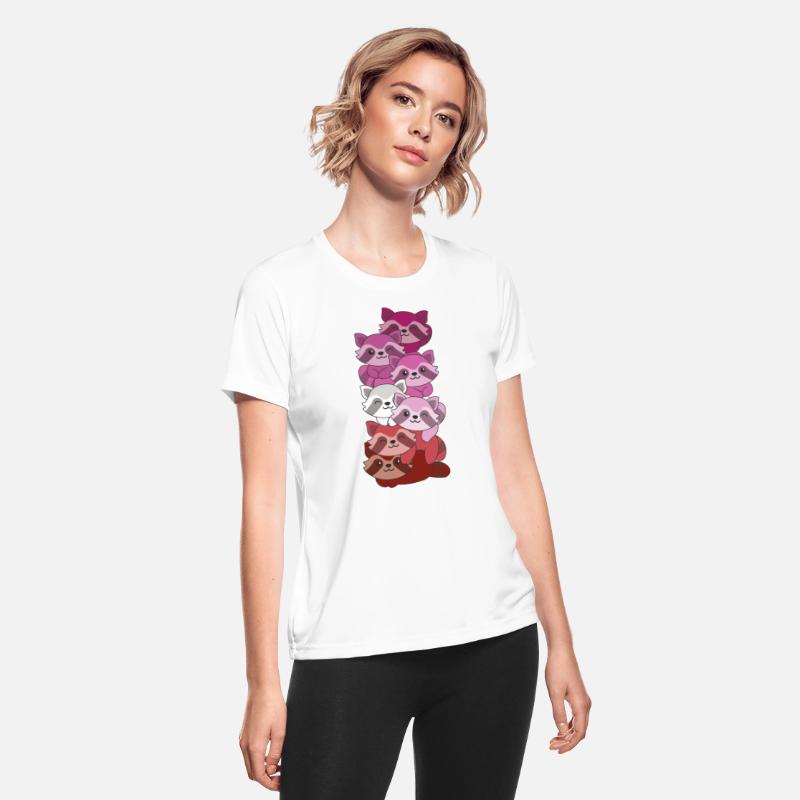 Lipstick Lesbian Flag Pride Lgbtq Cute Raccoon