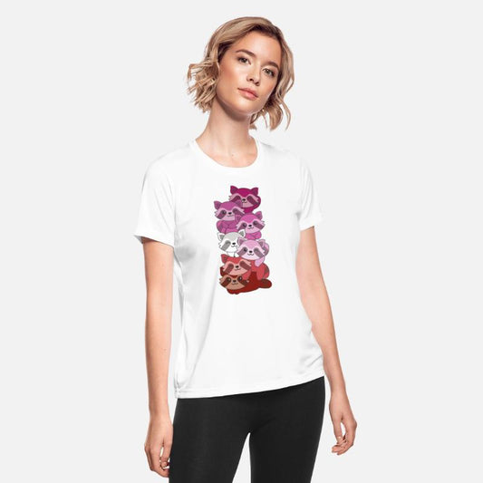 Lipstick Lesbian Flag Pride Lgbtq Cute Raccoon