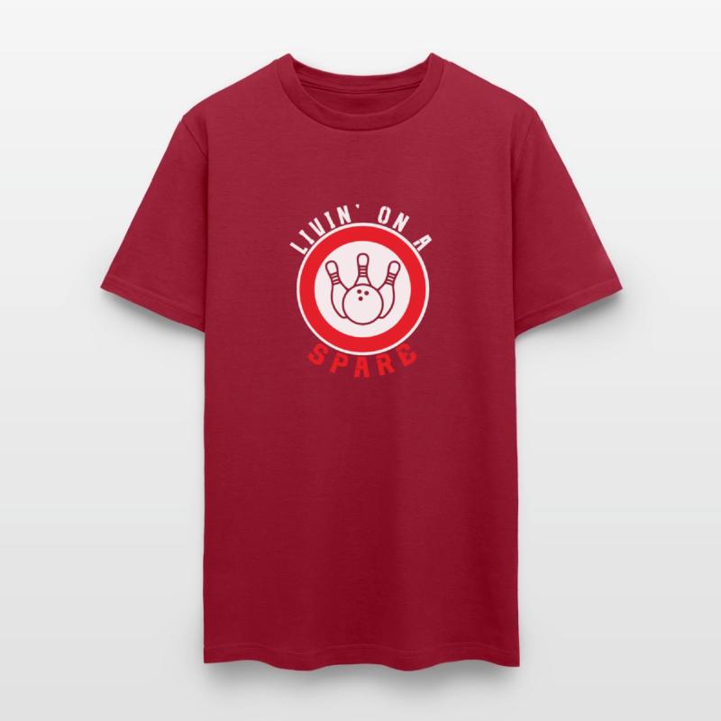 Living on a Spare Bowling League Team Tee Funny B
