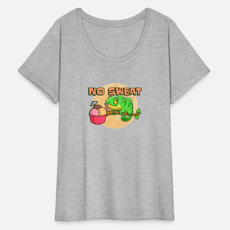 Lizard No Sweat! Chameleon Eating Ice Cream