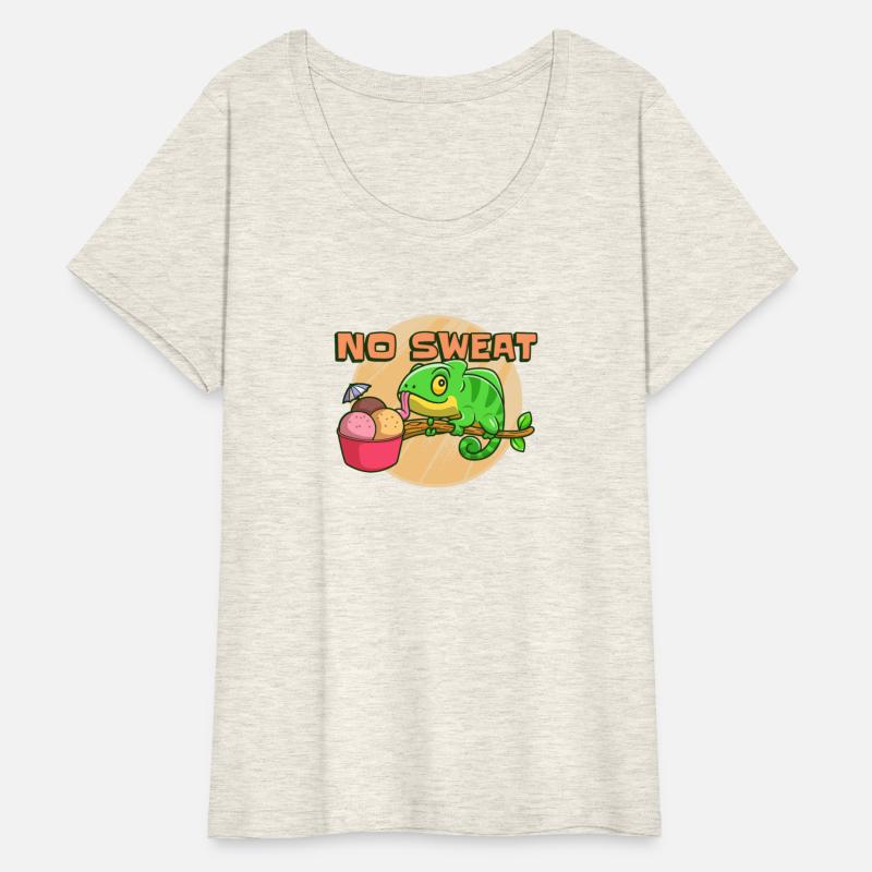 Lizard No Sweat! Chameleon Eating Ice Cream