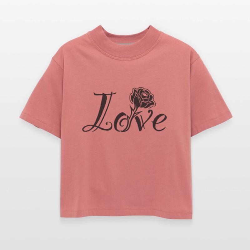 Love Blossoms: Typography with a Built-in Rose