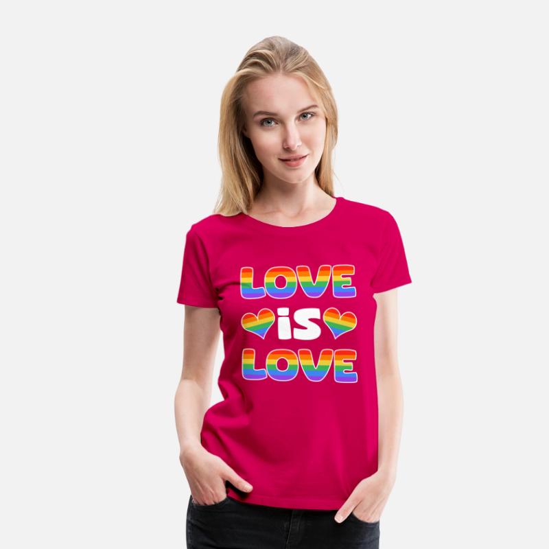 Love is Love rainbow colored