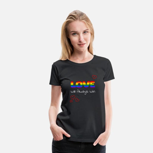 love will always win LGBTQ gay pride rainbow