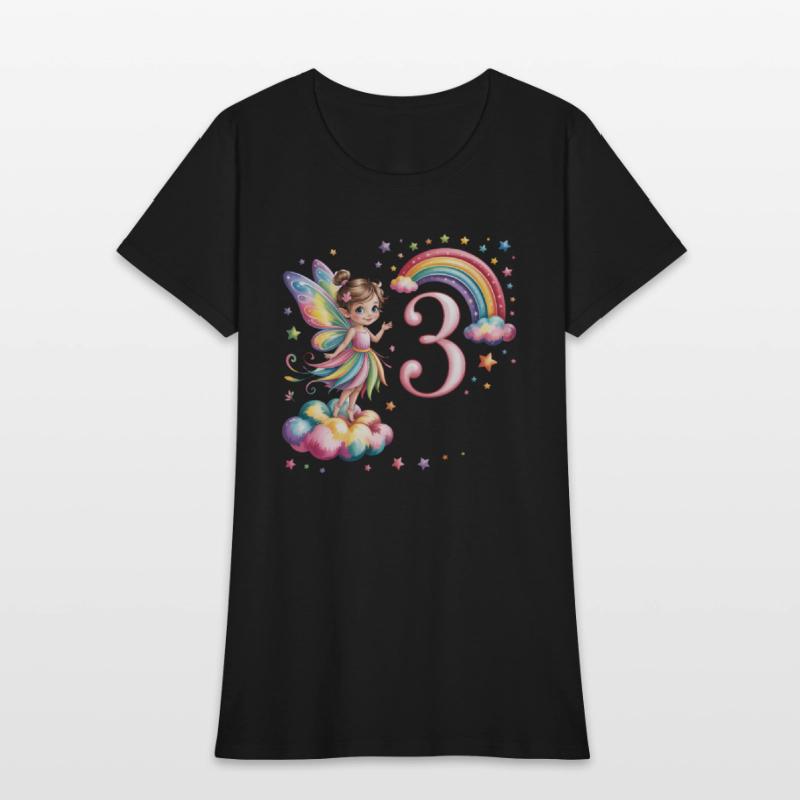 Magical Rainbow Fairy Elf 3nd Birthday Girl