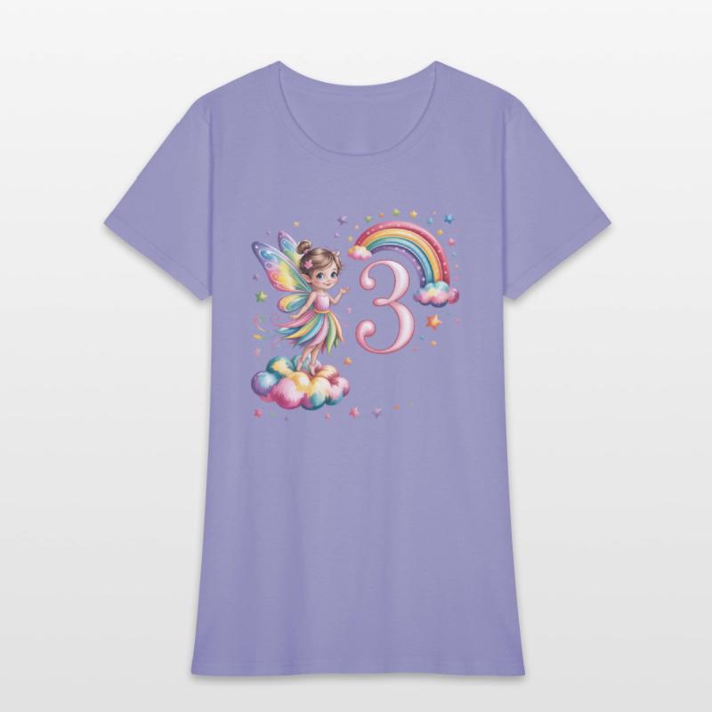 Magical Rainbow Fairy Elf 3nd Birthday Girl