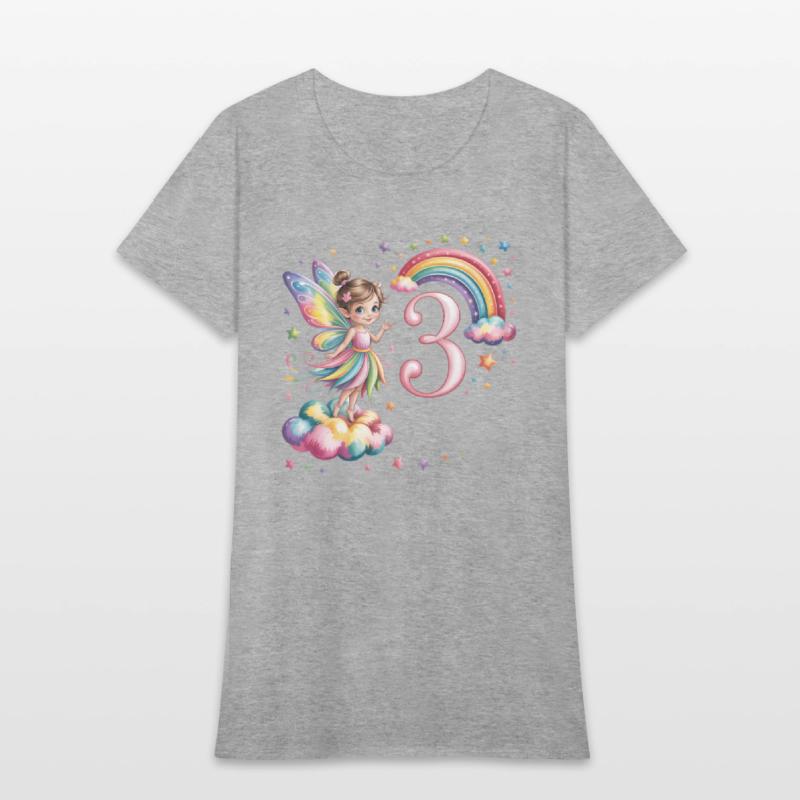Magical Rainbow Fairy Elf 3nd Birthday Girl