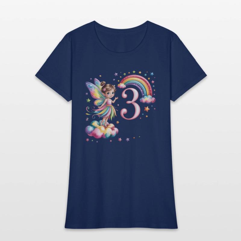 Magical Rainbow Fairy Elf 3nd Birthday Girl