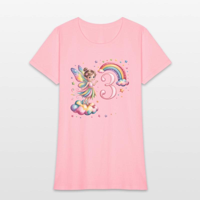 Magical Rainbow Fairy Elf 3nd Birthday Girl
