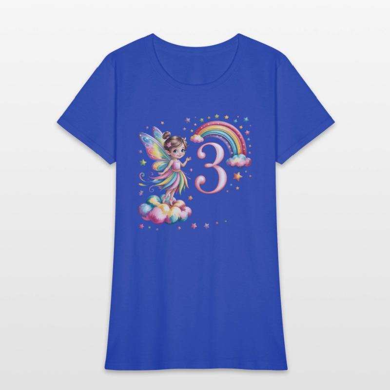 Magical Rainbow Fairy Elf 3nd Birthday Girl