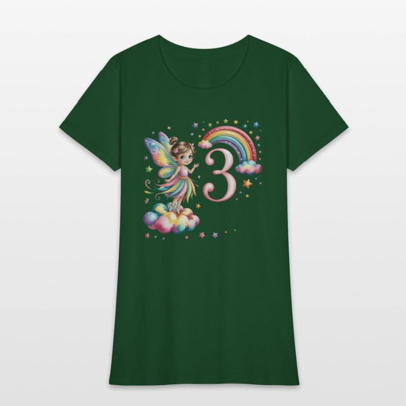 Magical Rainbow Fairy Elf 3nd Birthday Girl