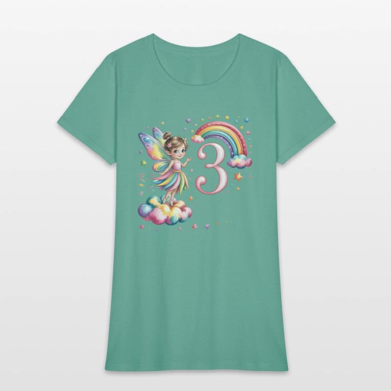 Magical Rainbow Fairy Elf 3nd Birthday Girl