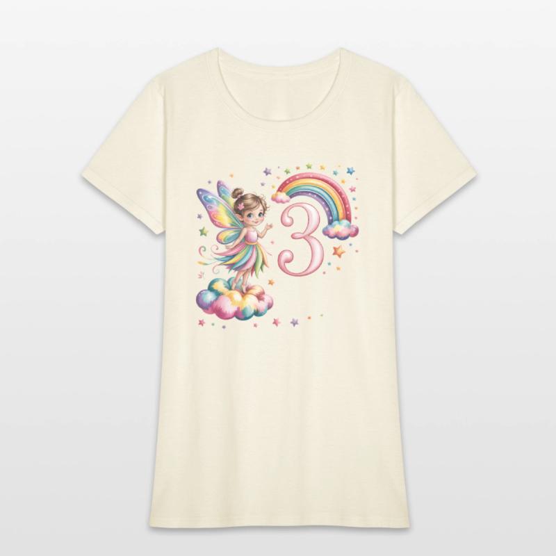 Magical Rainbow Fairy Elf 3nd Birthday Girl
