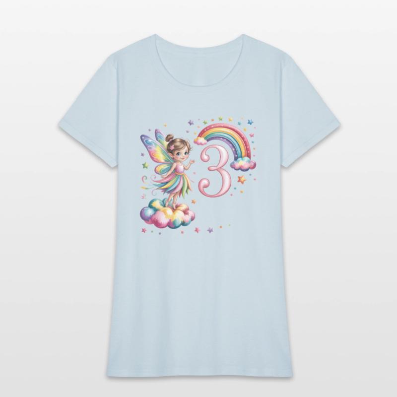 Magical Rainbow Fairy Elf 3nd Birthday Girl