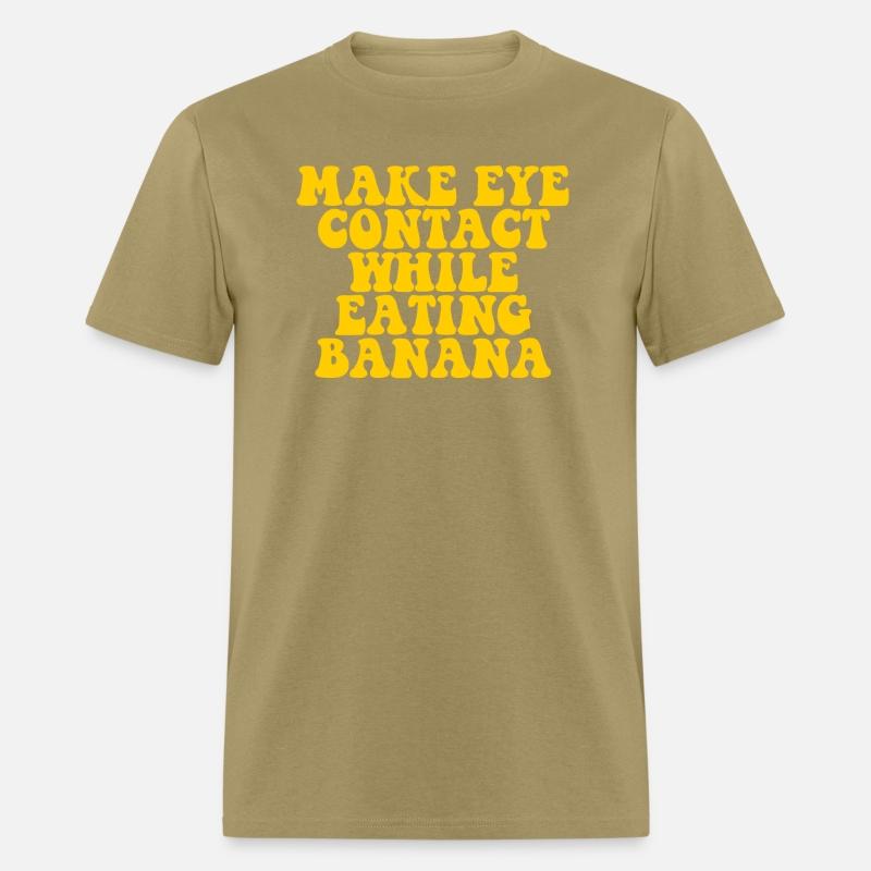 Make Eye Contact While Eating Banana