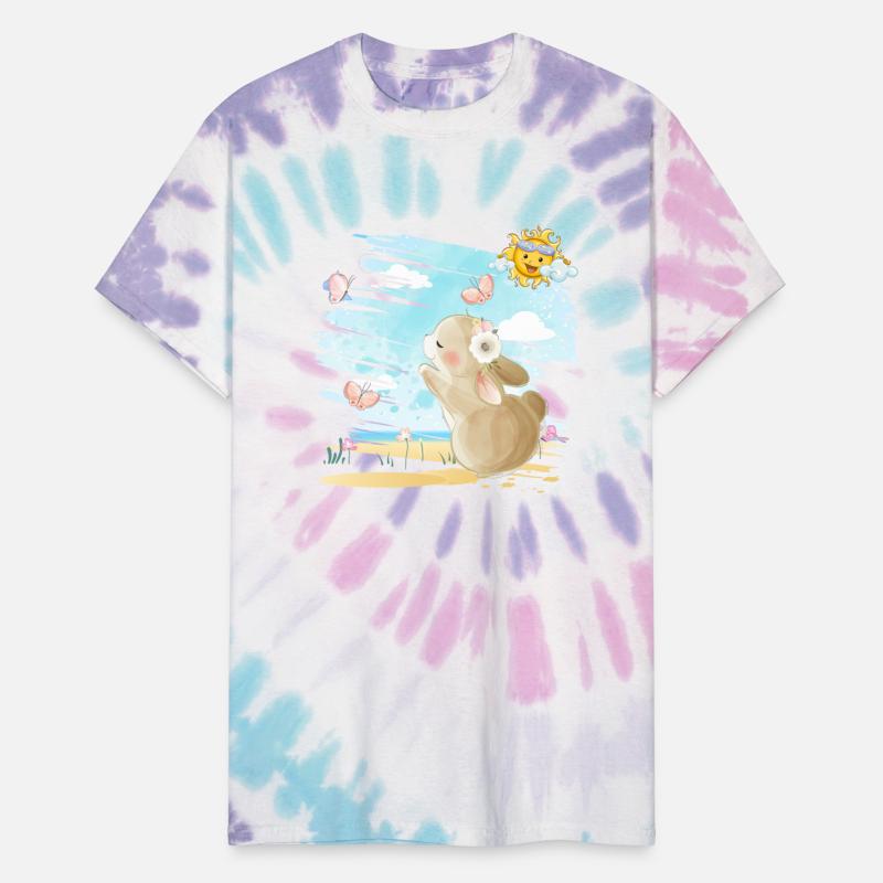 Mama Rabbit Very Happy Excited On Beach