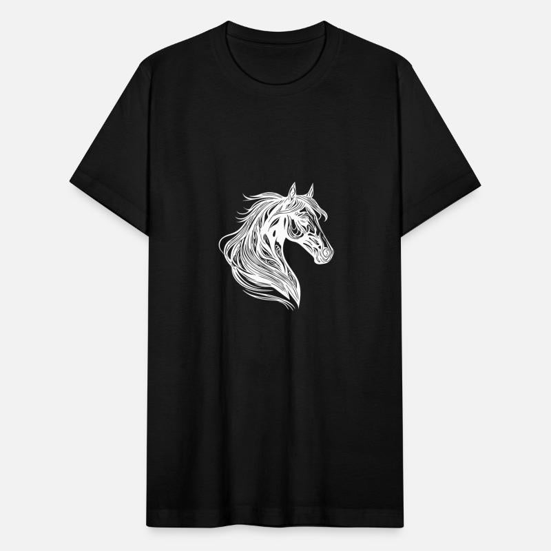 Mare Portrait With Elegant Mane In The Wind