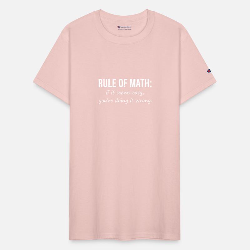 Math shirt Funny Mens Mathlete Rule of Math funny
