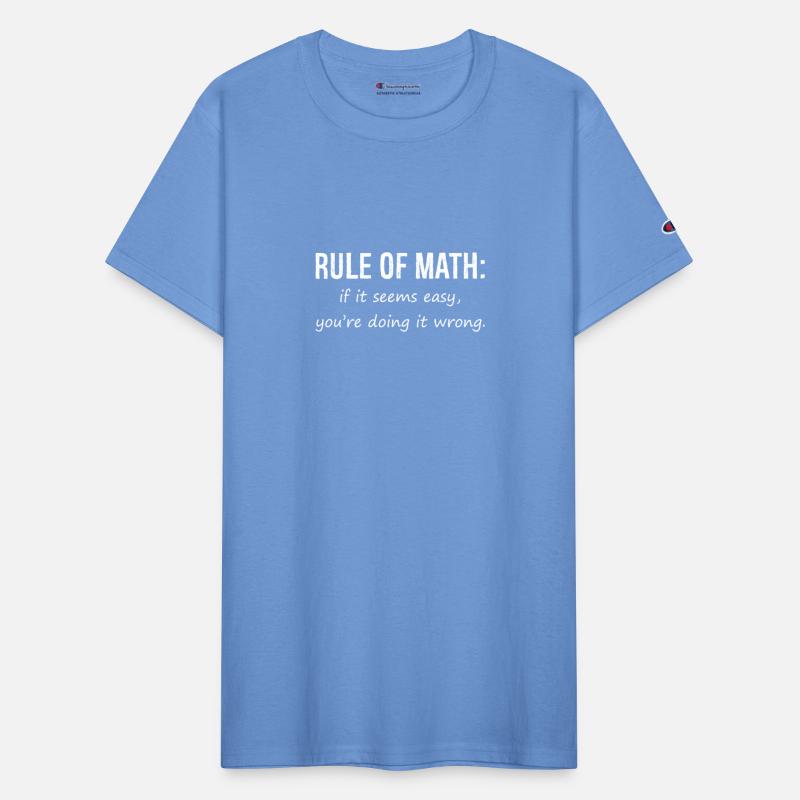 Math shirt Funny Mens Mathlete Rule of Math funny