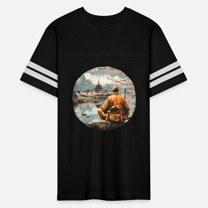 Meditating Zen Monk In A Natural Backdrop