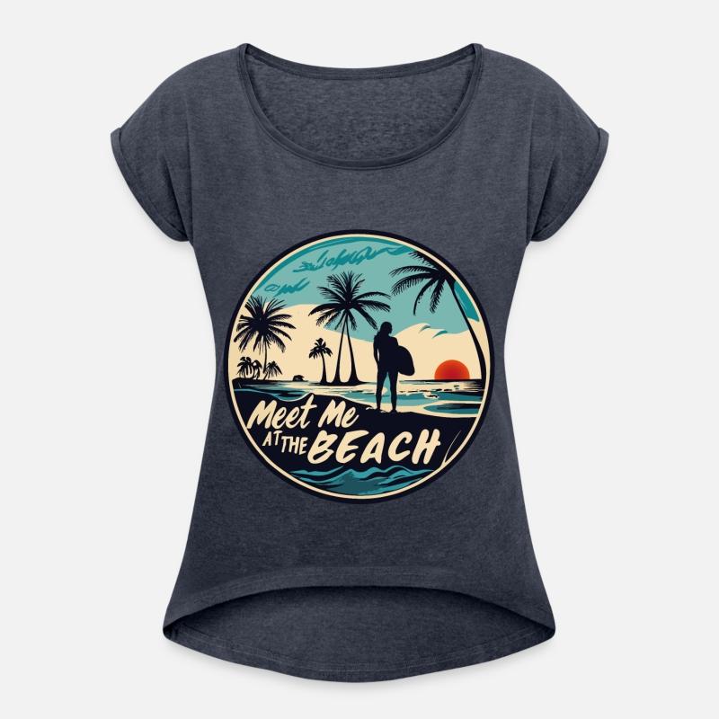 Meet Me At The Beach Surfer Girl Saying Quote