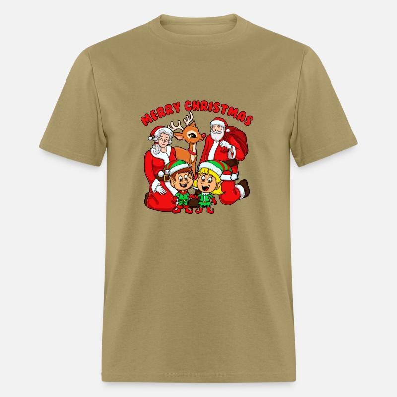 Merry Christmas Mrs. Claus Elves Reindeer Santachr